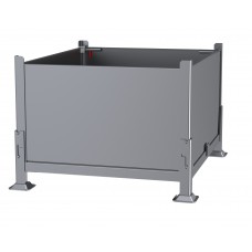 Davco Collapsible Sheet Metal Bulk Container KDS-01 | Foldable Industrial Steel Bin Davco Collapsible Sheet Metal Bulk Container KDS-01 | Foldable Industrial Steel Bin