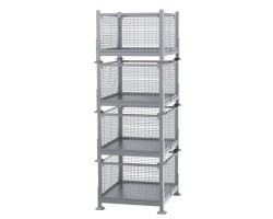 Davco Collapsible Wire Mesh Steel Bin KDW-01 | Heavy-Duty Foldable Wire Container