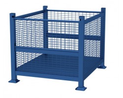 Davco Rigid Wire Mesh Steel Bin R2GW-01 | Heavy-Duty Industrial Wire Storage Container