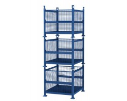 Davco Rigid Wire Mesh Steel Bins R2GW-FB | Flat Bottom Heavy-Duty Industrial Bins