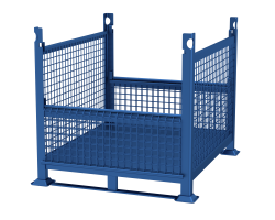 Davco R2GW-FBHD Rigid Wire Mesh Steel Bins | Flat Bottom Heavy-Duty Industrial Containers