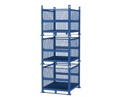 Davco R2GW-FBHD Rigid Wire Mesh Steel Bins | Flat Bottom Heavy-Duty Industrial Containers