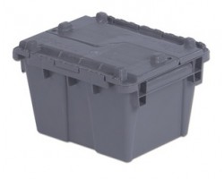LEWISBins FP03 Plastic Attached Lid Distribution Containers