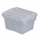 LEWISbins FP06CL Clear FliPak Attached Lid Container 