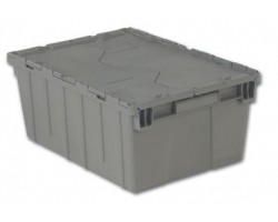 LEWISbins FP143 Plastic Attached Lid Distribution Container