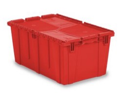 LEWISbins FP243 Plastic Attached Lid Distribution Container