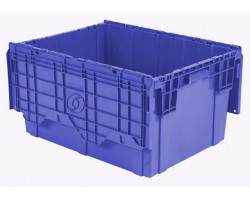 LEWISbins FP403 Plastic Attached Lid Distribution Container