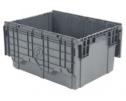 LEWISbins FP403 Plastic Attached Lid Distribution Container