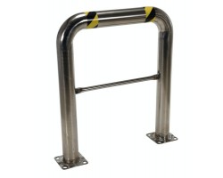 Vestil High Profile Stainless Steel Machine Guard | 42 in H, 4-1/2 in OD | HPRO-SS-36-42-4