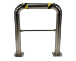 Vestil High Profile Stainless Steel Machine Guard | 42 in H, 4-1/2 in OD | HPRO-SS-36-42-4