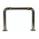 Vestil High Profile Stainless Steel Machine Guard | 48 in Bollard, 36 in H, 4-1/2 in OD | HPRO-SS-48-36-4