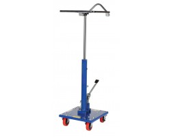 Vestil HT-02-1616A Hydraulic Post Table Cart with 200 lb Capacity |16 x 16 in Platform | 360 Degree Swivel Top, 