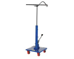 Vestil HT-03-1616A Hydraulic Post Table Cart with 300 lb Capacity | 16 x 16 inch Platform | 360 Degree Swivel Top
