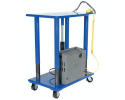 Vestil Battery Powered Hydraulic Post Table with 2,000 lb Capacity | HT-20-2436-DC