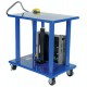 Vestil Battery Powered Hydraulic Post Table with 2,000 lb Capacity |  HT-20-3036-DC