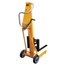 Vestil HWL-260 Portable Hand Winch Mini Stacker with 260 lb Capacity | Adjustable Forks Vestil HWL-260 Portable Hand Winch Mini Stacker with 260 lb Capacity | Adjustable Forks