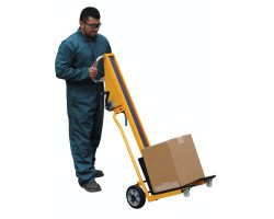 Vestil HWL-260 Portable Hand Winch Mini Stacker with 260 lb Capacity | Adjustable Forks