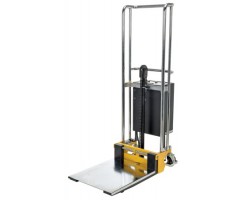 Vestil HYD-10-DC Battery Powered Hefti-Lift Stacker with 880 lb Capacity | 59" Service Range