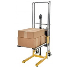 Vestil HYD-10-DC Battery Powered Hefti-Lift Stacker with 880 lb Capacity | 59" Service Range Vestil HYD-10-DC Battery Powered Hefti-Lift Stacker with 880 lb Capacity | 59" Service Range