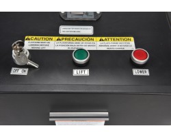 Vestil HYD-10-DC Battery Powered Hefti-Lift Stacker with 880 lb Capacity | 59" Service Range