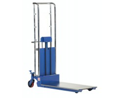 Vestil HYD-10-EP Hefti-Lift Manual Hydraulic Stacker with 300 lb Capacity | 59" Lift