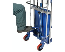 Vestil HYD-10-EP Hefti-Lift Manual Hydraulic Stacker with 300 lb Capacity | 59" Lift