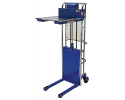 Vestil HYD-10 Hefti-Lift Manual Hydraulic Stacker with 880 lb Capacity | 59" Lift,