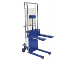 Vestil HYD-10 Hefti-Lift Manual Hydraulic Stacker with 880 lb Capacity | 59" Lift,