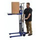 Vestil HYD-10 Hefti-Lift Manual Hydraulic Stacker with 880 lb Capacity | 59" Lift,