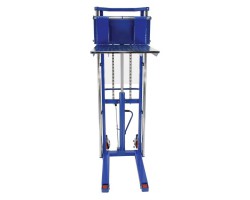 Vestil HYD-15 Hefti-Lift Manual Hydraulic Stacker with 1,500 lb Capacity | 63" Lift