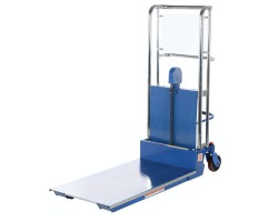 Vestil HYD-5-EP Hefti-Lift Manual Hydraulic Stacker – 400 lb Capacity | 44" Lift