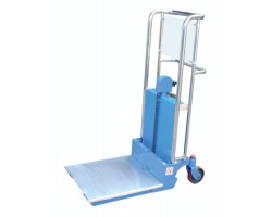 Vestil HYD-5 Hefti-Lift Manual Hydraulic Stacker with 880 lb Capacity | Foot Pump Lift