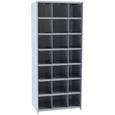 Hallowell 5526-12 Hi-Tech Metal Bin Shelving Starter Unit Hallowell 5526-12 Hi-Tech Metal Bin Shelving Starter Unit
