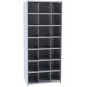 Hallowell 5526-18 Hi-Tech Metal Bin Shelving Starter Unit