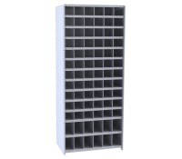 Hallowell 5529 Hi-Tech Storage Bin Shelving – 78 Openings