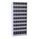 Hallowell 5530-18 Hi-Tech Metal Bin Shelving Starter Unit – 36” W x 18” D x 87” H, 54 Openings (48 @ 6”x9”, 6 @ 6”x12”)