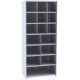Hallowell 5533-18 Hi-Tech Metal Bin Starter Shelving – 36"W x 18"D x 87"H, 16 Bin Openings