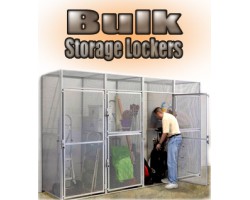 Hallowell BSL363690-R-1S-HG Single Tier Steel Bulk Storage Starter Locker – Heavy-Duty, Economical Wire Mesh Storage System