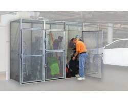 Hallowell BSL363690-R-1S-HG Single Tier Steel Bulk Storage Starter Locker – Heavy-Duty, Economical Wire Mesh Storage System