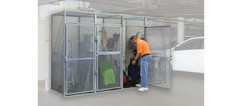 Hallowell Bulk Storage Lockers: Heavy-Duty Wire Mesh Security for Industrial & Multi-Tenant Storage