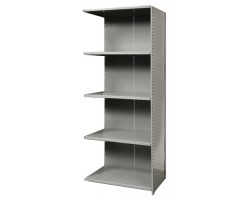 Hallowell Hi-Tech 5-Shelf 7520-12 Industrial Storeroom Shelving