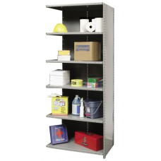 Hallowell A4521-12 Hi-Tech 6-Shelf Steel Stock Room Shelving Hallowell A4521-12 Hi-Tech 6-Shelf Steel Stock Room Shelving
