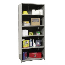 Hallowell 4521-12 Hi-Tech Closed Starter Warehouse Shelving – 36"W x 12"D x 87"H, 6 Shelves, 500 lb/Shelf, with Side & Back Panels Hallowell 4521-12 Hi-Tech Closed Starter Warehouse Shelving – 36"W x 12"D x 87"H, 6 Shelves, 500 lb/Shelf, with Side & Back Panels