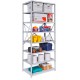 Hallowell 4513-18PL-AM MedSafe Antimicrobial Starter Boltless Shelving – 36"W x 18"D x 87"H
