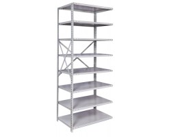 Hallowell A4713-12PL-AM MedSafe Antimicrobial Shelving