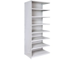Hallowell A4523-18PL-AM MedSafe Antimicrobial Stockroom Shelving