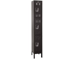 Hallowell URB1228-3A Ready Built Industrial Premium Steel Lockers
