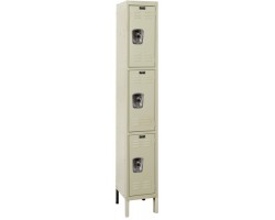Hallowell URB1228-3A Ready Built Industrial Premium Steel Lockers