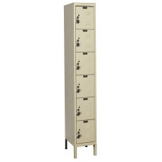 Hallowell URB1228-6A Ready Built Premium Steel Lockers