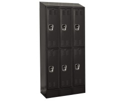 Hallowell URB3258-3ASB Ready Built Premium Steel Lockers